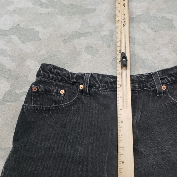 Vintage Levis Shorts Womens 10 Black Pockets Denim Jorts - Picture 5 of 11